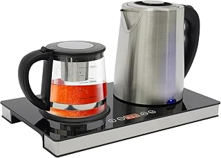 Kettle, 1500W 2.5L Electric with 1L Teapot, 3 Heating Modes, Quick Heating for Living Room, Kitchen, Restaurants