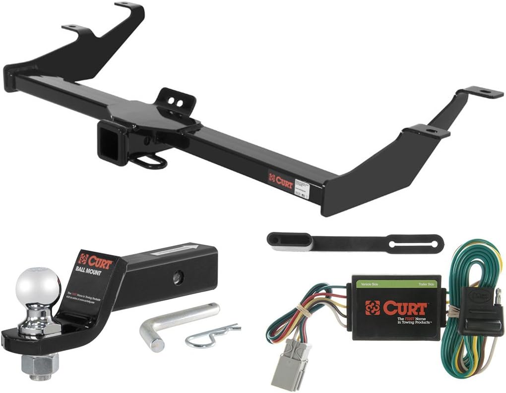 CURT Class 3 Trailer Hitch Tow Package with 2" Ball for 2003-2004 Honda Element