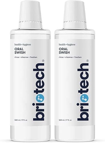 Miniatura 11 de BRIOTECH Golpe oral de ácido hipocloroso puro, enjuague bucal sin alcohol, higiene suave para el cuidado bucal, combate el mal aliento, apoyo contra