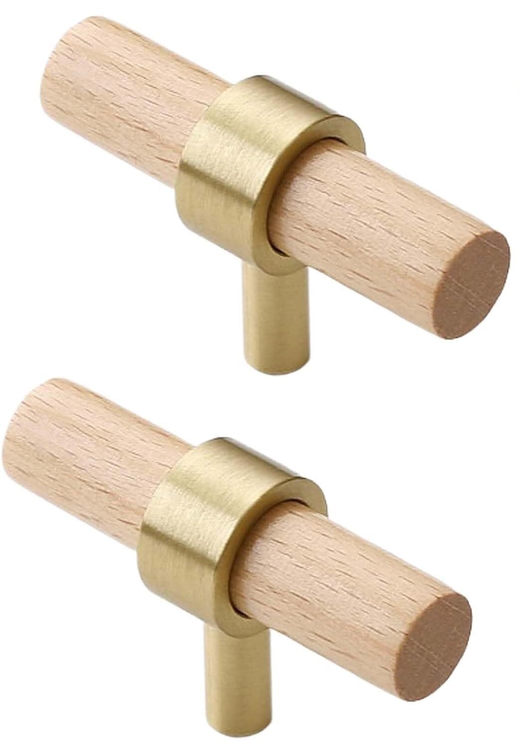Erere Wood En Cabinet Drawer Pulls,Furniture Handles For Kitchen Cupboard(,Length 60Mm)
