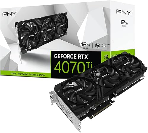 GEFORCE RTX 4070Ti 12GB Verto DLSS 3 Triple Fan Carte Graphi PNY