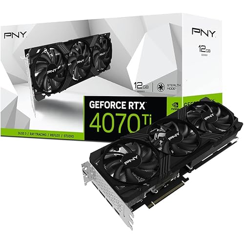 PNY GeForce RTX™ 4070 Ti 12GB Verto Triple Fan Graphics Card DLSS 3
