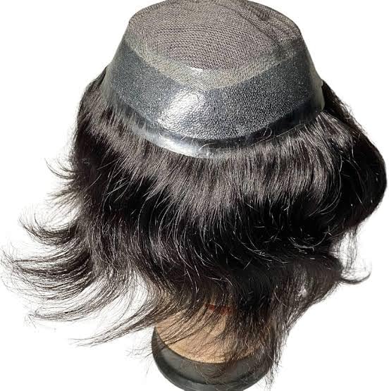 Image of Australian Hair Patch for men | .03MM PU Base with Front Hairline | Ultra Thin base and Light Wieght| 100% natural human hair| Premium Hair Patch For Men (Natural Brown, 8x6)