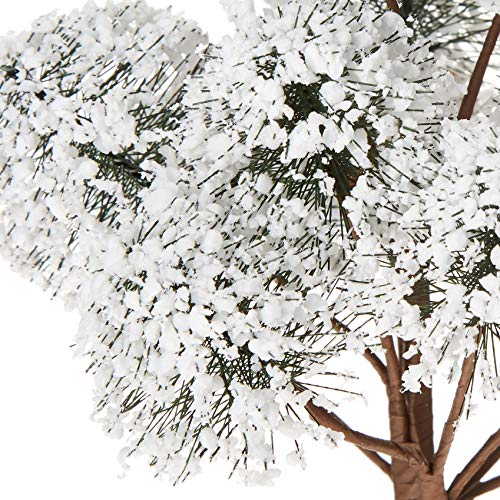 Department 56 Village Cross Product Accessories Snowy Jack Pine Trees Figurine Set, 6 And 9 Inch, Multicolor #TOP2