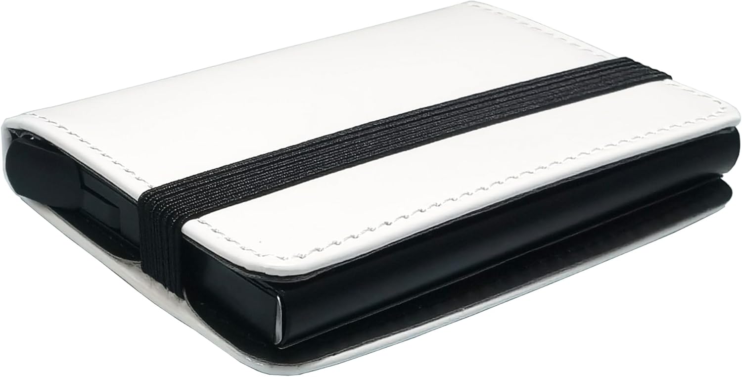 2 Pieces Sublimation Pop Up Automatic Credit Card Holder Wallet with Bill Slot, High Temperature Resistant Leather for Women Men DIY Craft (Black) - Image 8