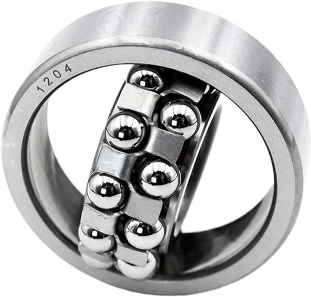 2pcs Self-Aligning Ball Bearings 1200 1201 1202 1203 1204 108 196 126 127 128 129 1026 1028 Miniature Double Row Ball Bearing(1204 20x47x14mm)