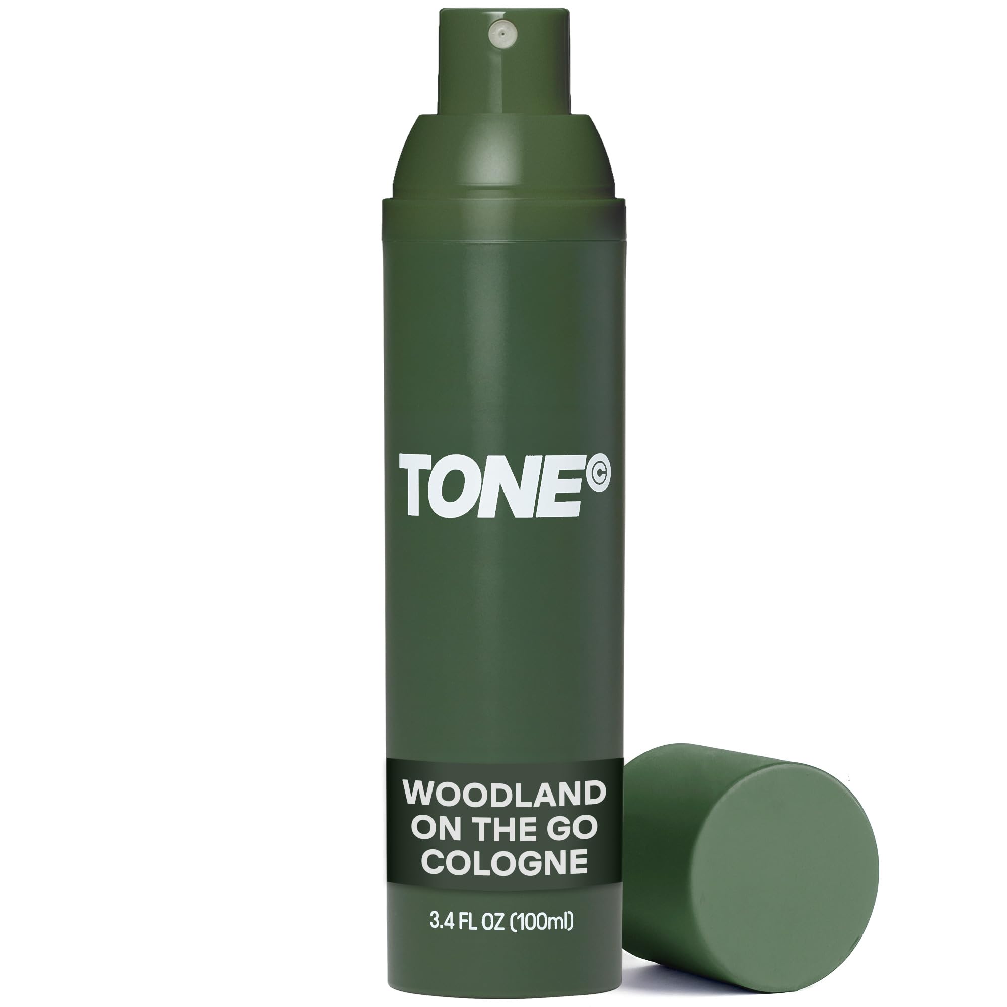 TONE Cologne for Men | Woodland Cologne Spray | Notes of Oud, Leather, and Sandalwood | On The Go | Cologne and Perfume Mist, Travel Size Spray, 3.4 oz