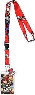 Persona 5 Royal Lanyard Badge Holder Character Logo Reversible Design with 2" Tophat Phantom Thieves Rubber Pendant