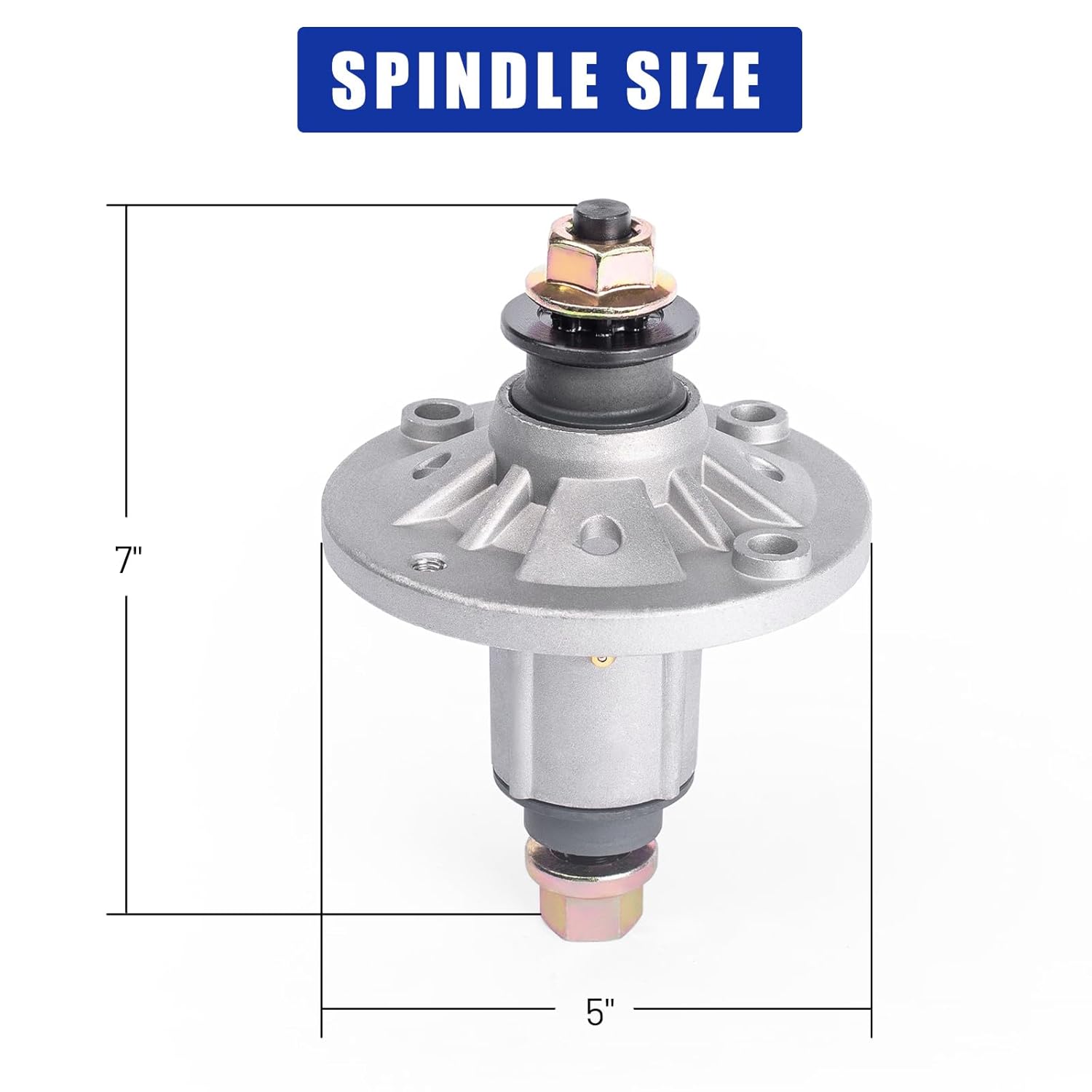 Lawn Mower Spindle Replacement Part Number GY21098 GY20454 GY20867 GY20962 AUC15811 GY21099 GY20592 Compatible with John Deere 115 D140 E110 LA115 X126 Sabo 92H Riding Mower(2 Pack)