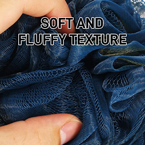 Bath Shower Loofah Sponge 60G - 3 Pack Soft Nylon Bath Mesh Puff Shower Ball, Loofah Shower Exfoliating Scrubber For Women And Men, Full Cleanse, Beauty Bathing Accessories #TOP2