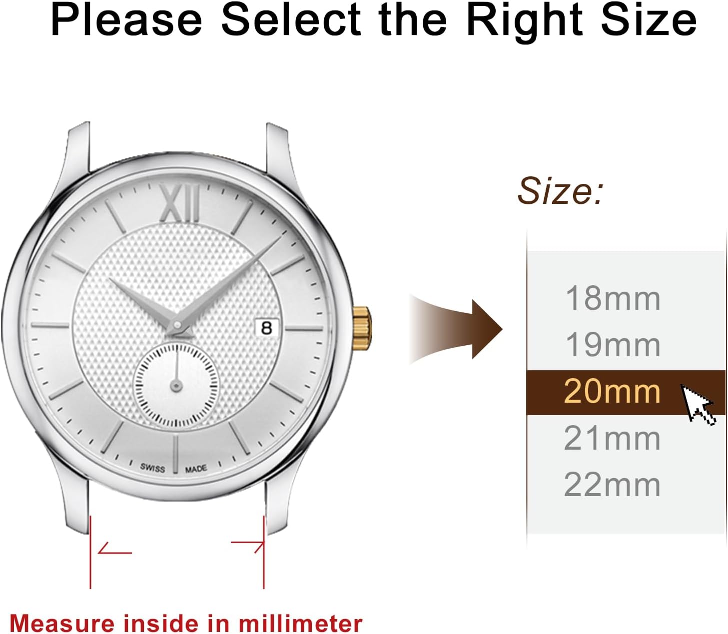 Genuine Leather Watch Band,Horween Cowhide,Quick Release,Silver Buckle,6 Colors,18mm 19mm 20mm 21mm 22mm