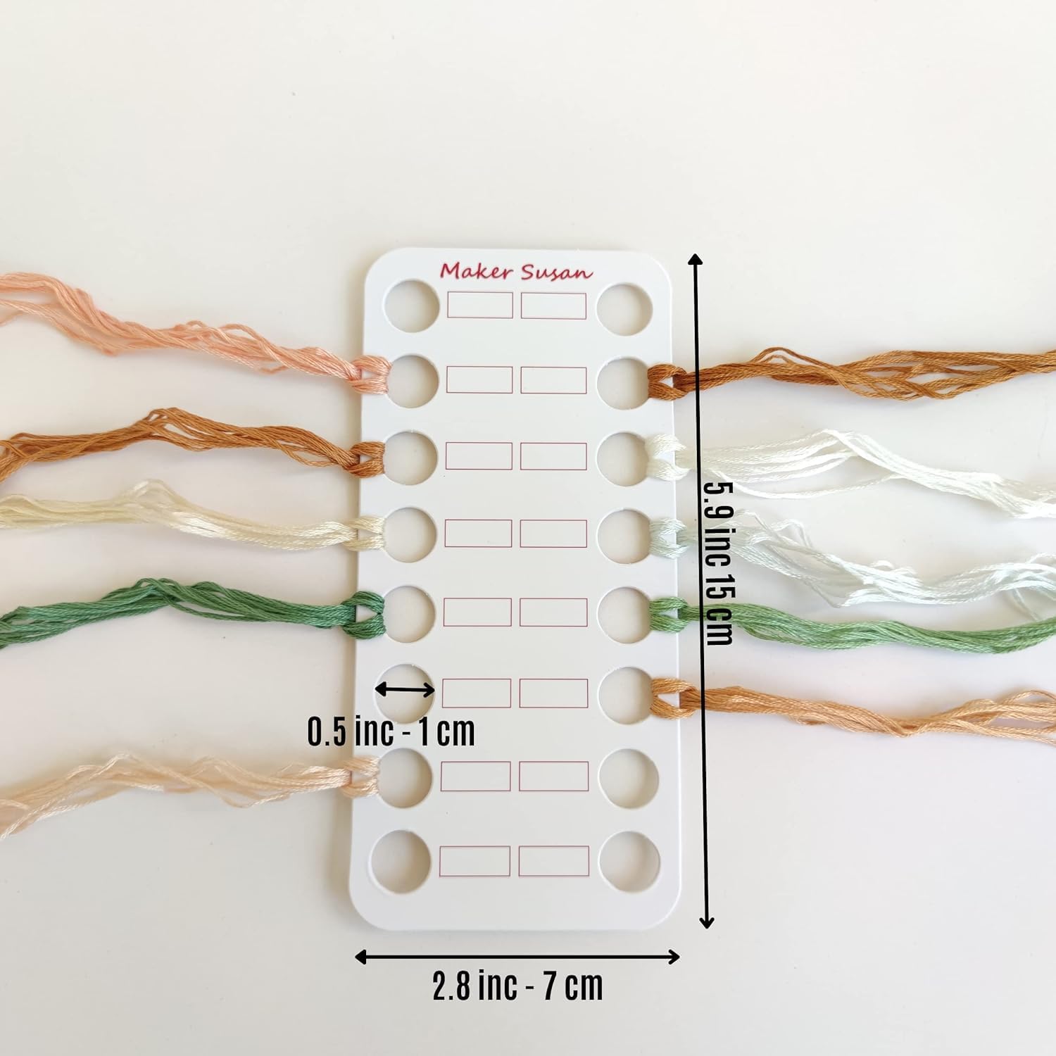 DMC Size 22-24-26 (3 Pack) Gold Cross Stitch Needles Kit, Large Eye Round End Embroidery and Tapestry Hand Needles with Maker Susan Embroidery Thread Holder Organizer Card (12 Needles, 1 Org Card)