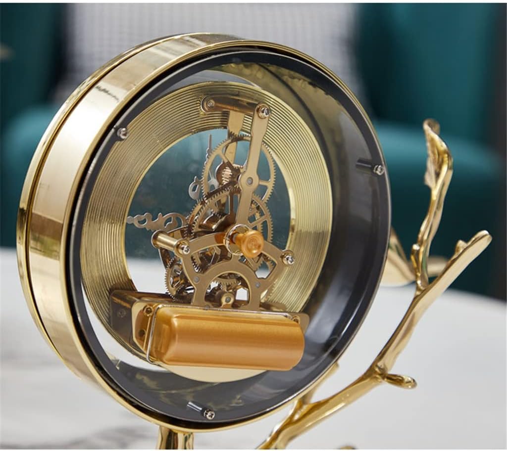 Desk Clocks, Desktop Clocks, Living Room Display Clocks, Desktop Clocks, Living Room Home Wine Cabinet Tables (Color : A, Size : 231019cm)