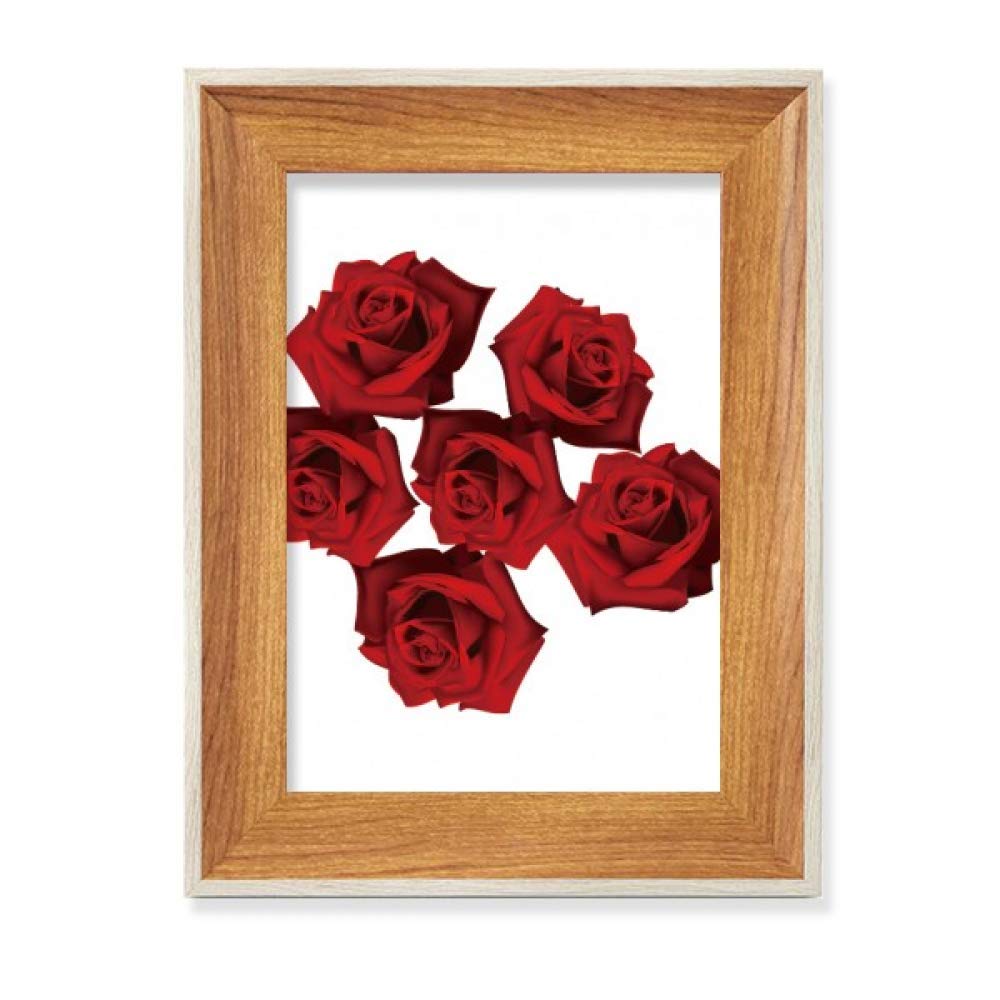 Cadre de photo en bois avec peinture rose rouge tableau art chic