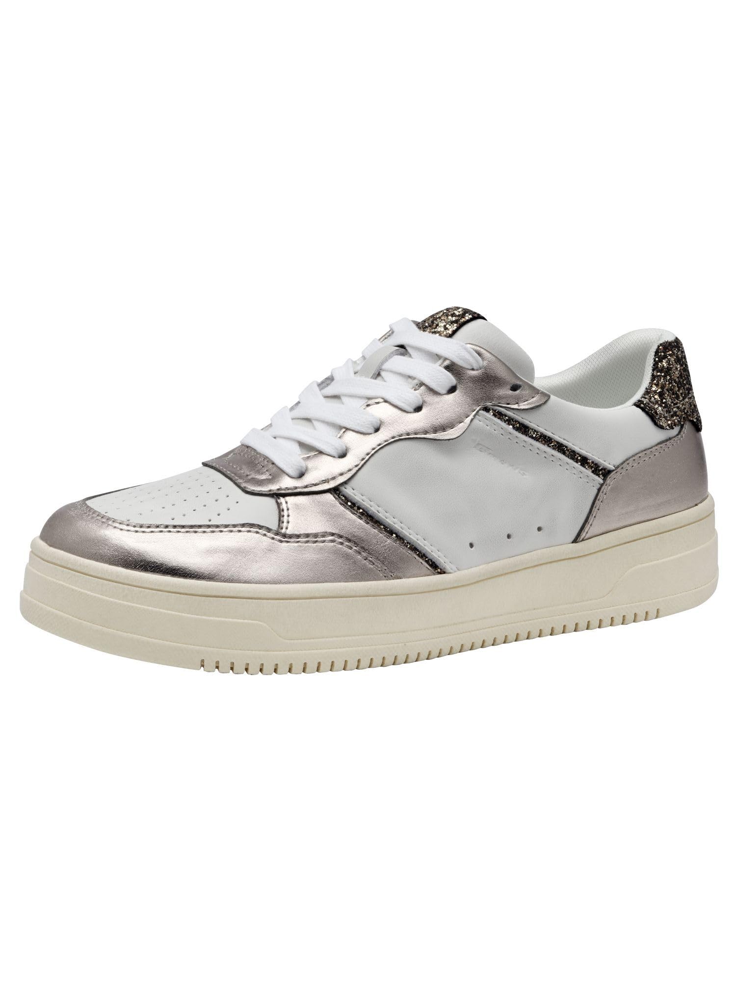 Tamaris Women's 1-23729-44 Lace-Up Shoes, Pewter Comb, 5 UK