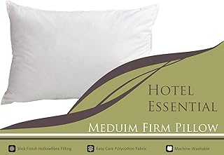 Hotel Essential, coppia di cuscini, collezione Luxury (consistenza morbida, media e rigida; 74 x 48 cm), misto-cotone/poliestere, White, Medium Firm 74 cm x 48 cm