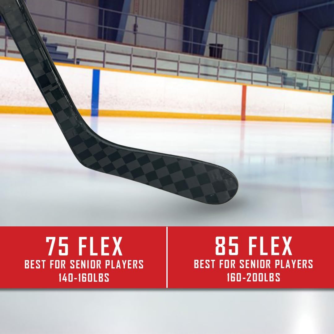 HockeyStickMan Inc Pro Blackout (Extra Lite) Left - P92 - Blade 1 - 75 Flex