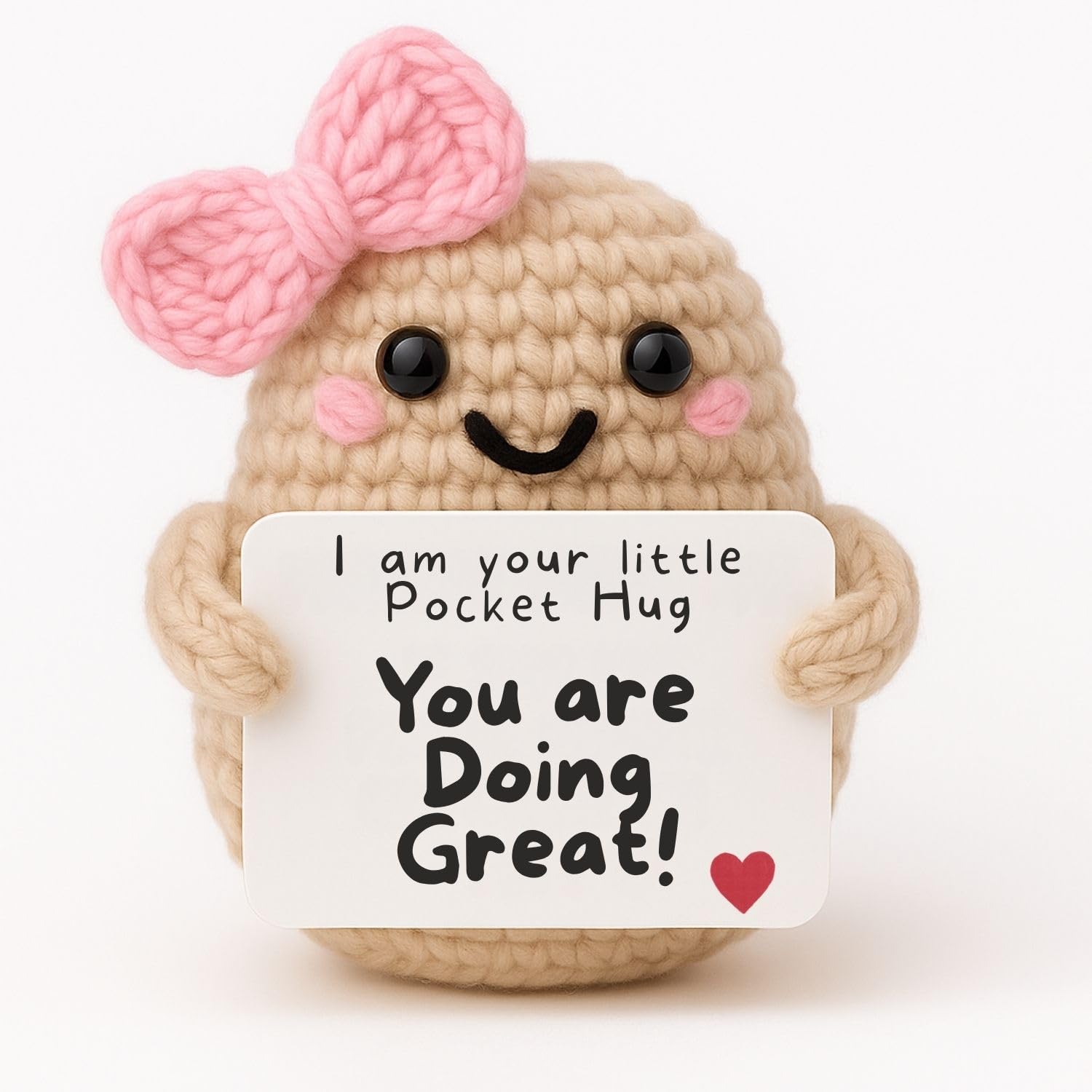 Positive Girl© | Pocket Hug & Emotional Support | Birthday Gifts for Her, Women, Girls, Daughter, Mum, Sister | Small Presents Bestie Best Friend,BFF |Home Decor | Secret Santa & Keepsake | Cute Stuff
