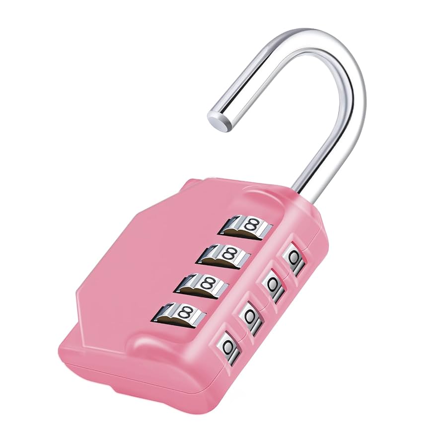ZHEGE Combination Lock, 4 Digit Combination Padlock Outdoor