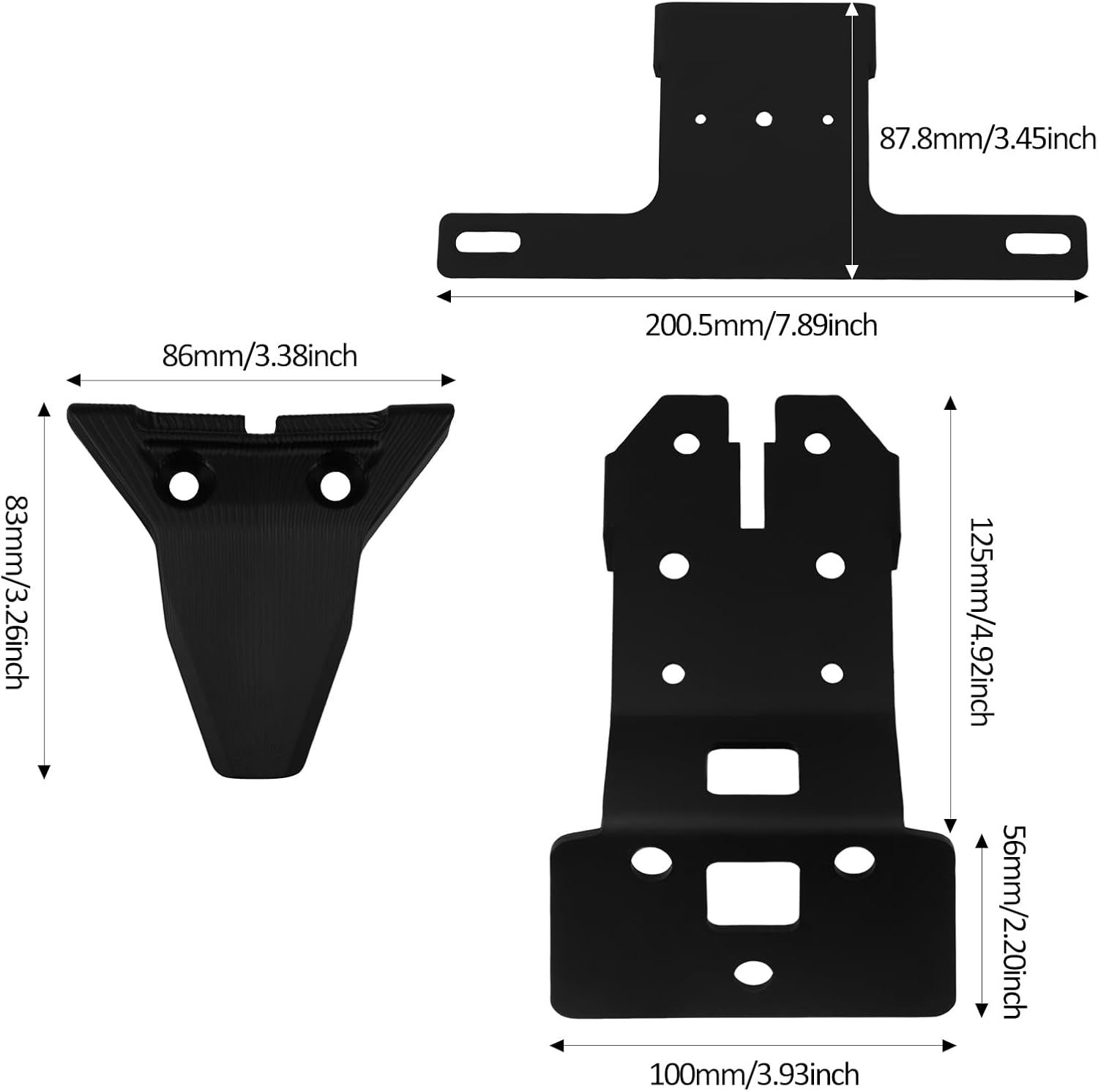 Motorcycle Tidy Tail Fender Eliminator License Plate Bracket Holder Compatible with CFMOTO 675SR 675SRR 675 SR 675SR-R 675SS 2024 2025