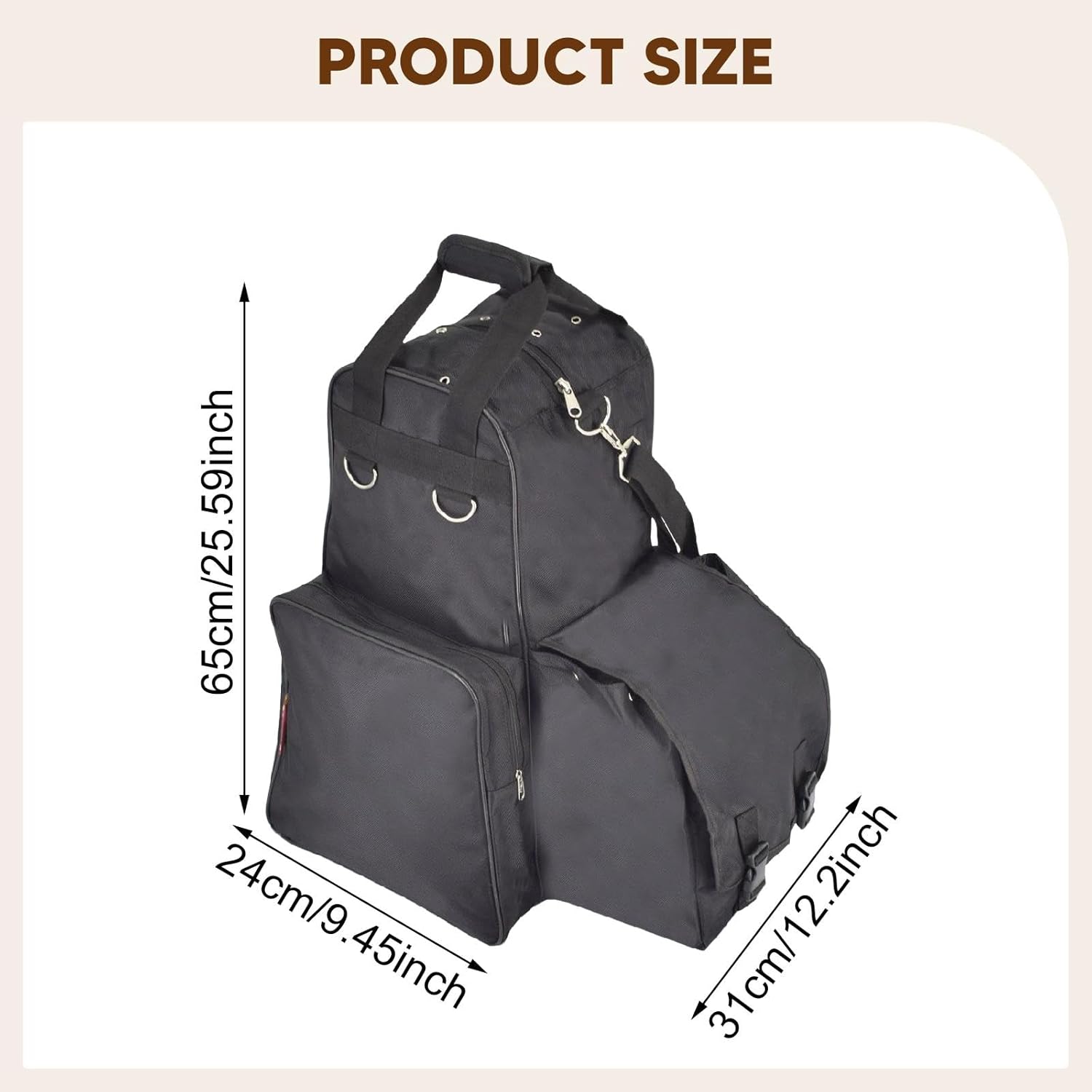 Equestrian Pack Equipment with Compartments Horse Riding Pack Equipment