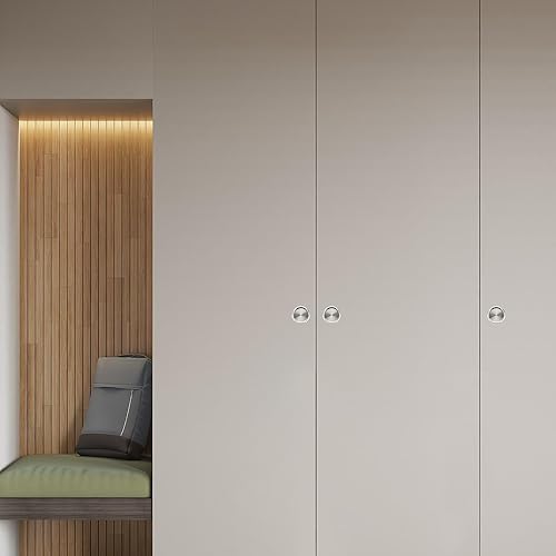 Miniatura 7 de Ravinte Paquete de 4 tiradores de dedo para puerta de armario de 2-18 pulgadas, accesorios para puerta corrediza de armario, fácil instalación a