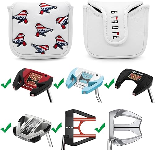 Miniatura 8 de Cubiertas para cabeza de golf, cubierta para conductor, 3 cubiertas de madera híbridas para la cabeza, bordado, bandera estadounidense, diseño de