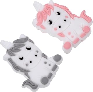 SECFOU 2 Peças Acessórios Para Mordedor Acessórios De Enfermagem Contas De Joalheria Contas De Pulseira De Bebê Contas De Enfermagem DIY Contas Soltas Clipe De Chupeta Contas Braçadeira