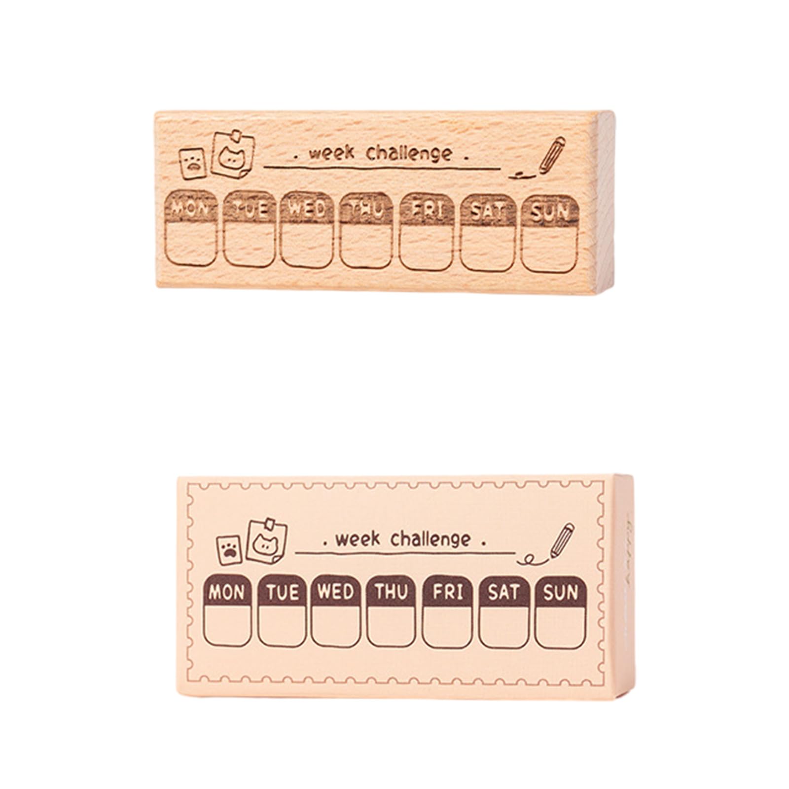 Jazuaiao Scrapbooking Stamp Wood Craft Stamp Journaling for Card Making Scrapbooking Photo Album Planner Packaging Decorative