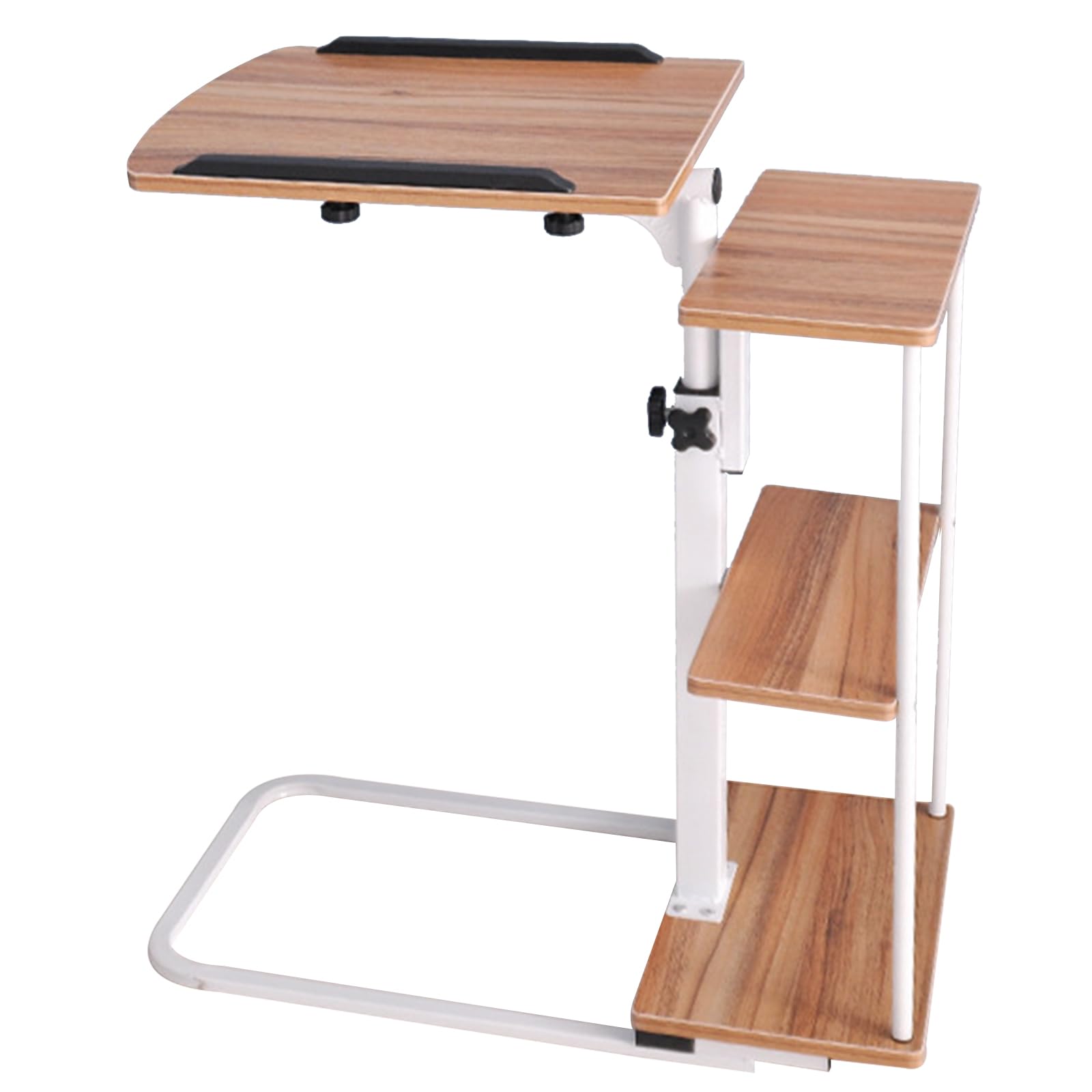Table de lit roulante pour ordinateur portable dotée d'un pied pliable avec tiroir