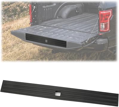 G-PLUS Tailgate Cap Pad Flexible Flex Step Molding Trim w/Release Button | Compatible with Ford F150 2015-2020 NOT FIT Super Duty FL3Z9940602B