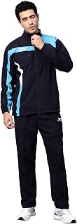 SHIV NARESH Mens Shiv Naresh 406B Navy/Cyan NS Spandex Track Suit, Large Price In India