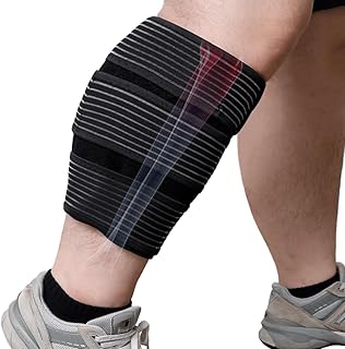 King Mills Plus Size Calf Compression Sleeve Men & Women, Ajustable XXL/XXXL High Resilience Calves Compression Sleeves for Swelling, Edema, Hiking, Training. Black