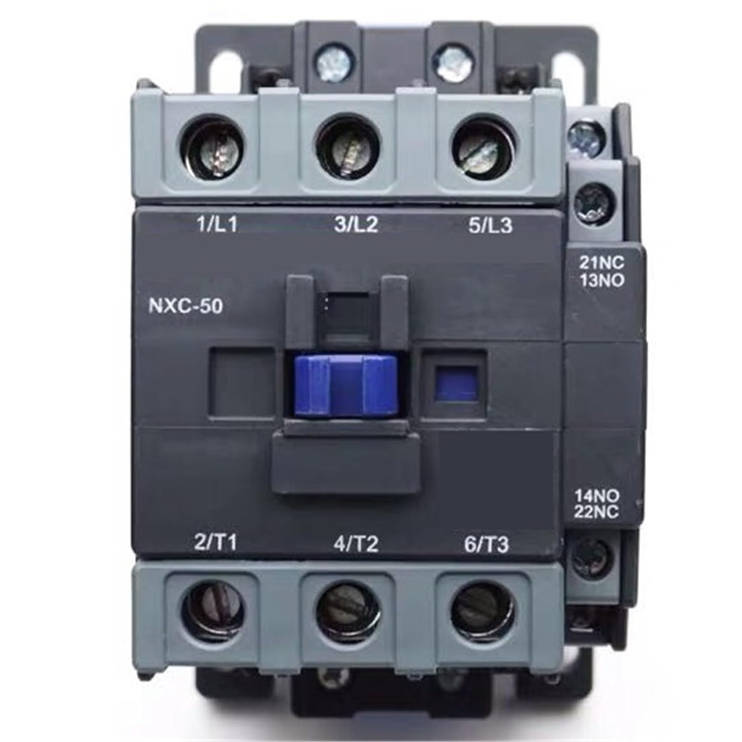 NXC Series AC Magnetic Contactor, 3 Pole, 40A 50A 65A Current Rating, CJX2 LC1 Compatible, Black (NXC-65 AC 220V)