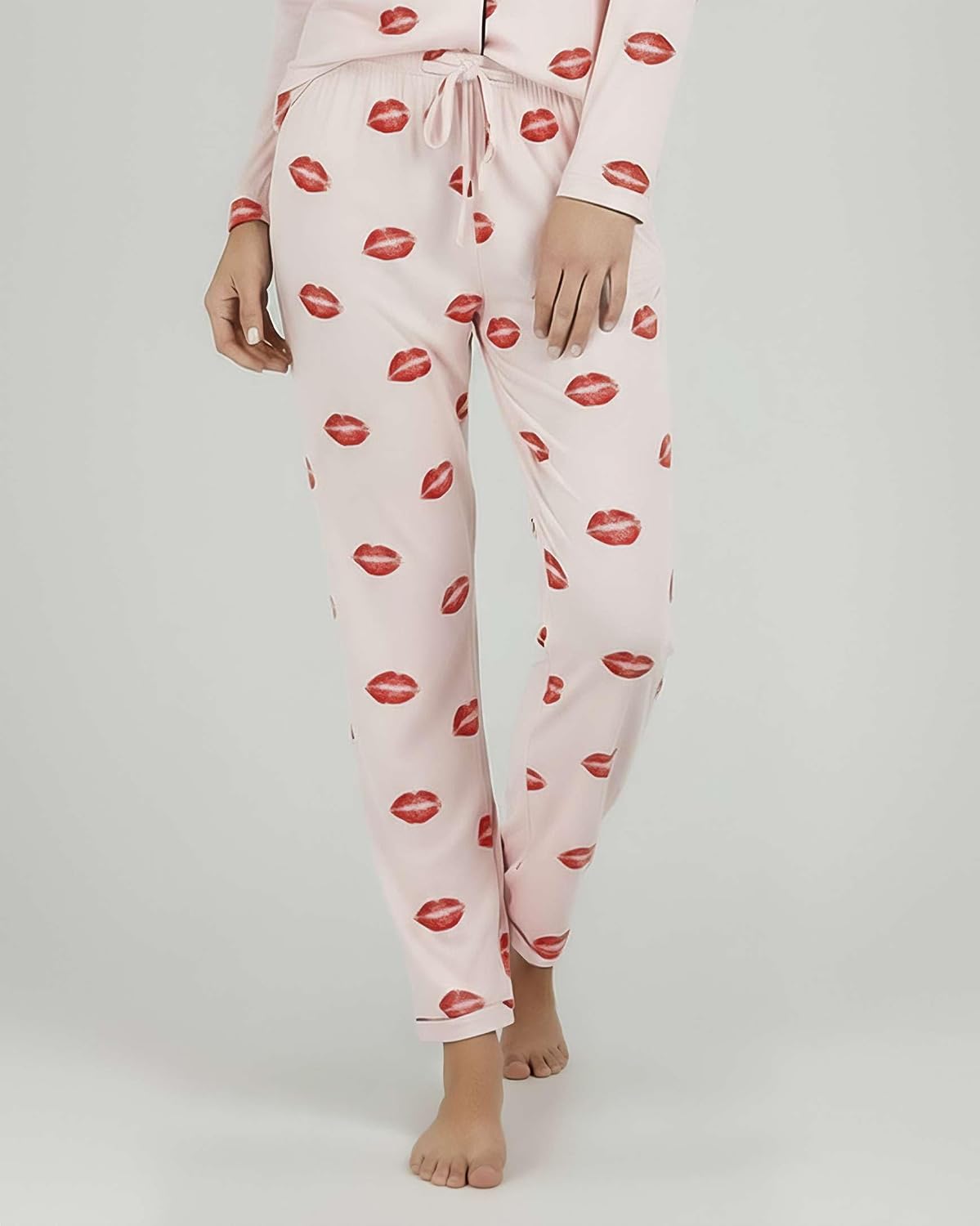 Real Essentials 2 Pack: Women's Soft Pajama Set | Button Down Top and Lounge Sleep PJ Pants | Matching Sleepwear (Plus Size)