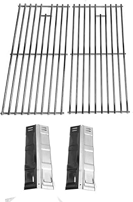 Replacement Kit For 85-3046-2, 85-3047-0 Even Heat, 85-3066-4, 85-3067-2, 85-3026-0, G52218, G52211, G52206, G52212, G52220, G52228, Gas Models Includes 2 Heat Plates and 2 Stainless Cooking Grates