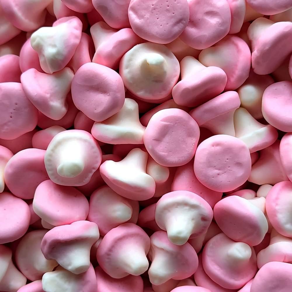 Malaco Pink Raspberry Mushroom Foam - Scandinavian sweets (500g)