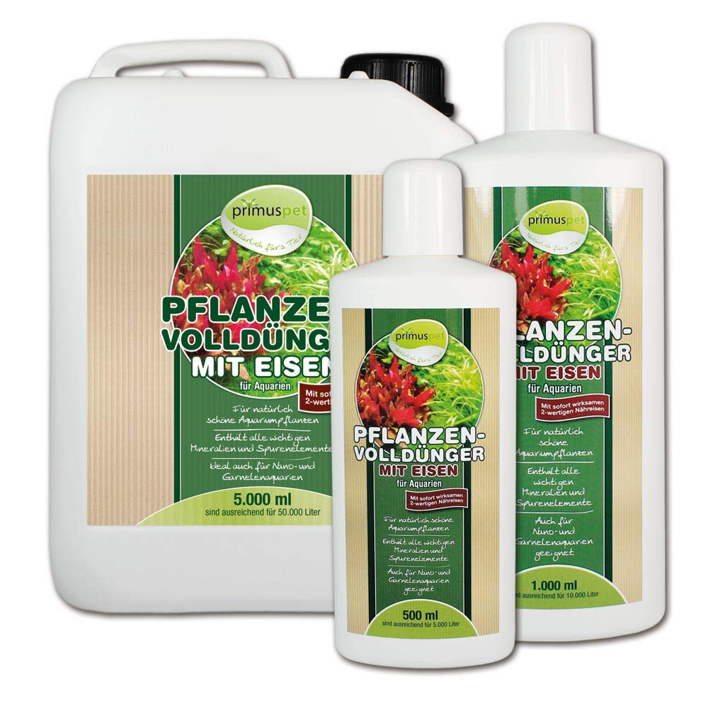 Aquarium 2in1 Pflanzendünger + Eisendünger (2in1 Pflanzenvolldünger mit 2-wertigen Nähreisen für prächtigen Pflanzenwuchs - Mineralien und Spurenelemente), Inhalt:5 Liter