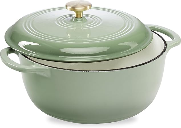Best Choice Products 7.5 Quart Enamel Cast-Iron Round Dutch Oven,