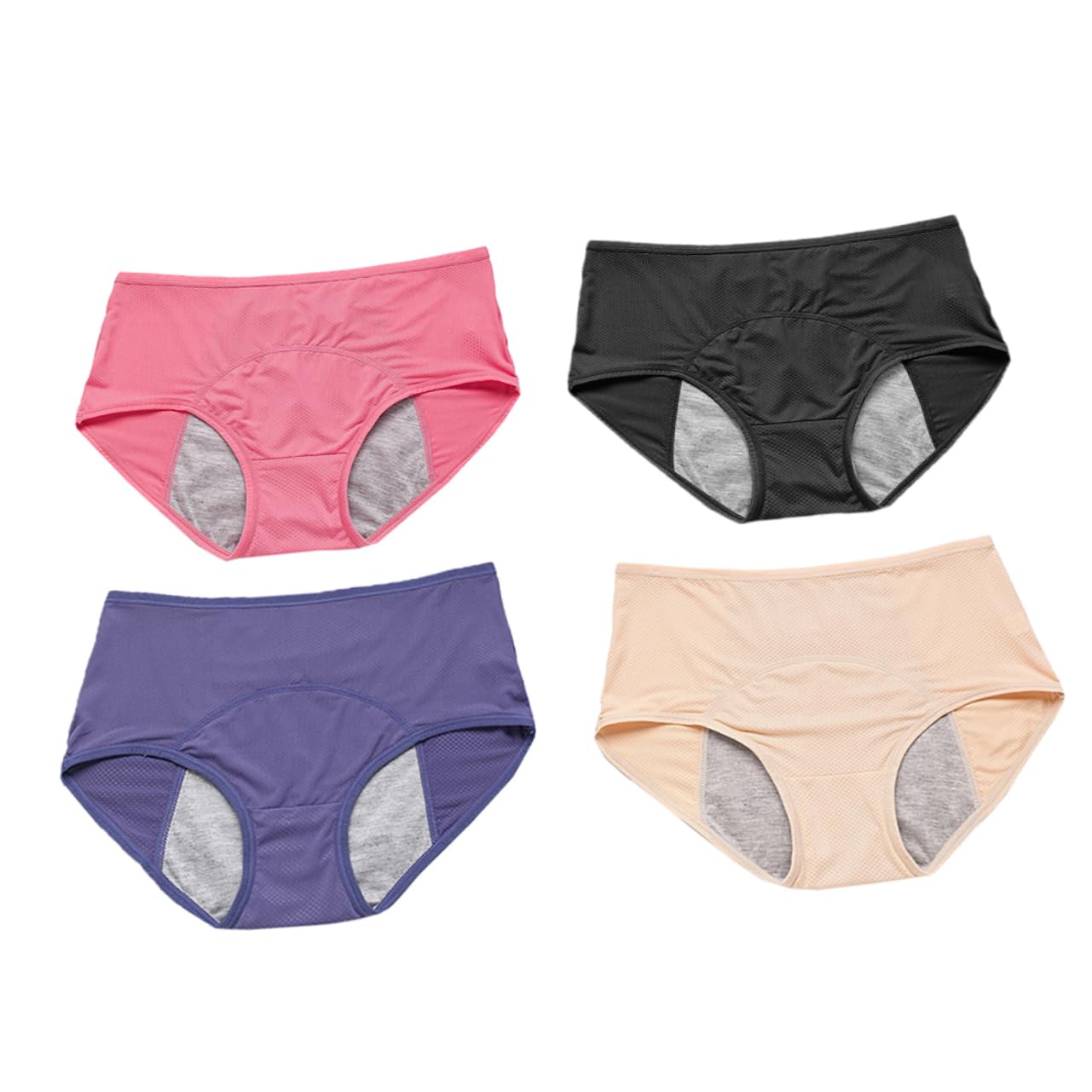 Bragas Menstruales Antifugas Mujer Talla L-3xl Pack 4 Nylon