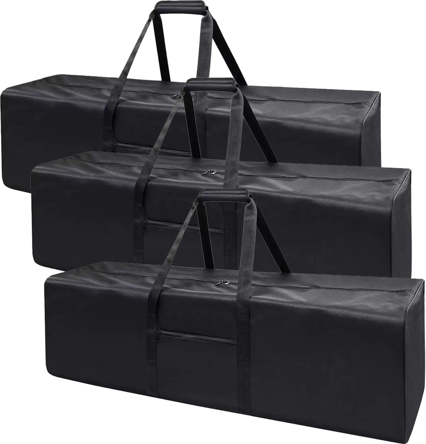 3 Pack Large Duffel Bag - 110L Extra Sports Travel Luggage Bag with Upgrade Zipper - Sturdy & Water Resistant - Black