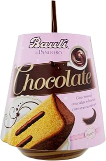 Bauli: "Chocolate" Pandoro Christmas cake, With Chocolate Cream 26.4 Ounces (750g) Package [ Italian Import ]