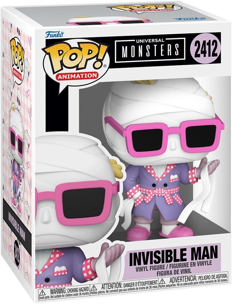 Funko Pop! Movies: Universal Monsters - Invsibile Man - 1/6 Odds for Rare Chase Variant - Collectable Vinyl Figure - Gift Idea - Official Merchandise - Toys for Kids & Adults - Horror Fans