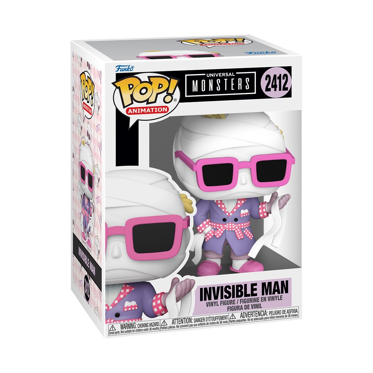 Funko POP! Movies: Universal Monsters, Invisible Man, 1 in 6 chance of receiving the rare Chase variant, Styles may vary