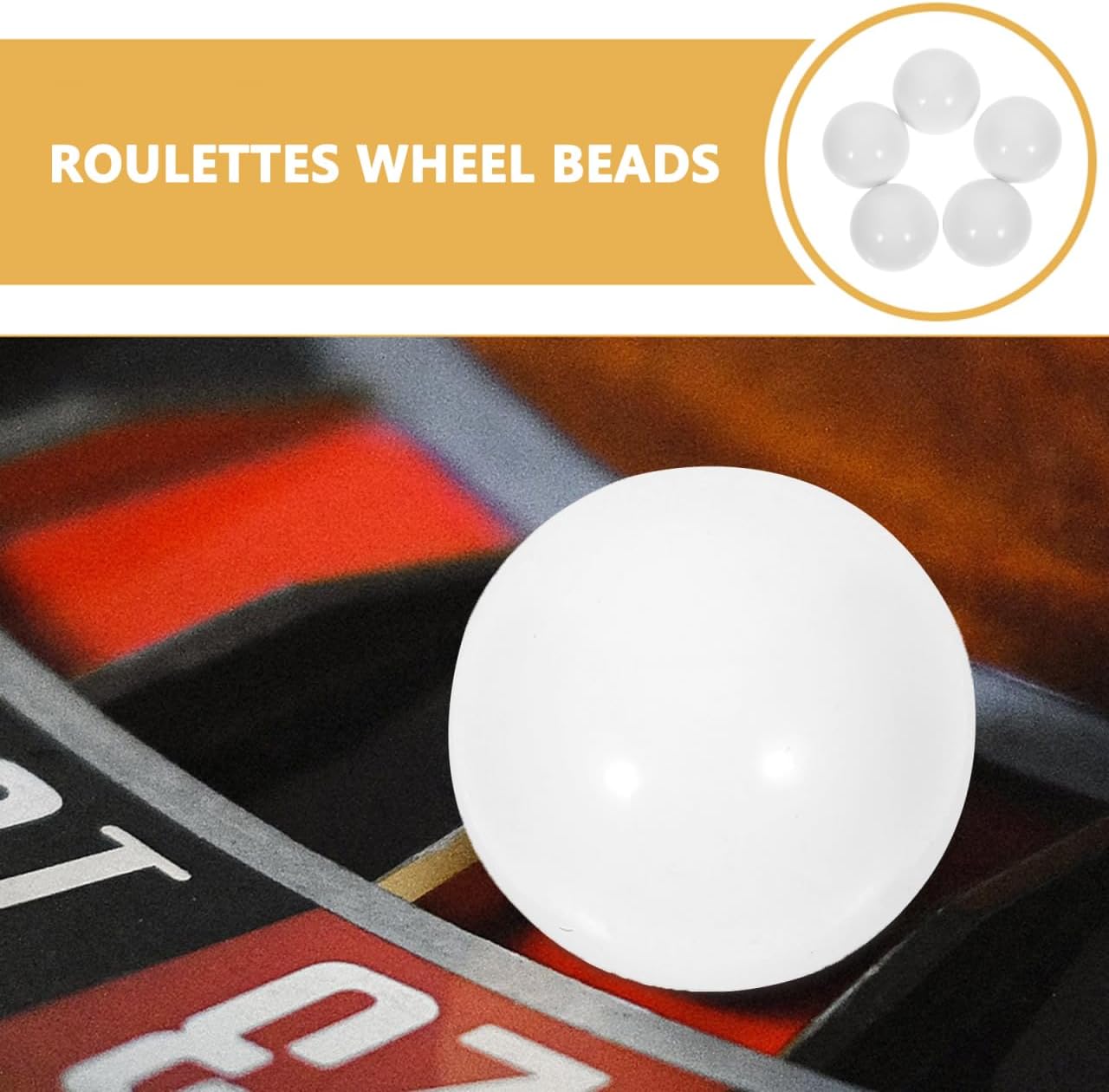 Toyvian Roulette Balls, 5pcs 12mm Acrylic Replacement Balls for Wheels image 4