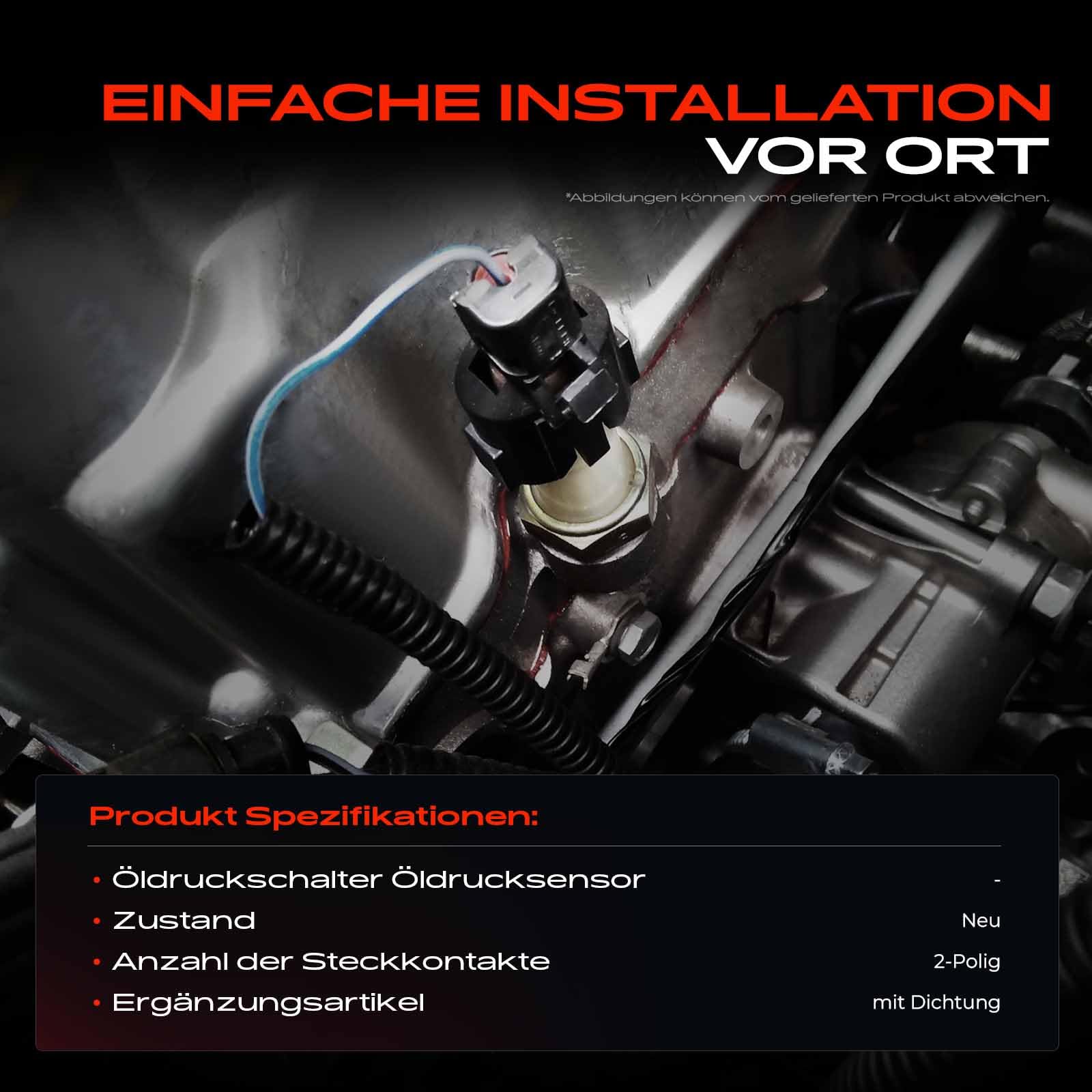 Frankberg Öldruckschalter Öldrucksensor 2-Polig für 206 307 406 Partner C4 I XM Xsara Berlingo 1.1L-3.0L 1994-2015 401509