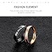 Fashion Ahead 2pcs Matching Set Couple Rings His Queen and Her King Stainless Steel Promise Rings Engagement Band Valentine's Day Couples Gifts