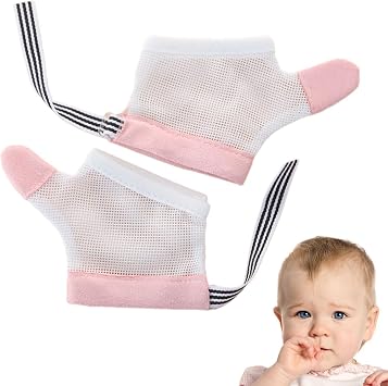 Thumb Sucking Guard Polyester Pair, Bite Resistant Guard, Breathable Finger | Perfectly Great for Adjustable Sucker Stopper