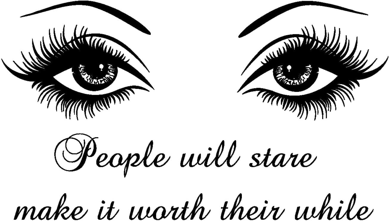 Wall Vinyl Decal Big Eyes People Will Stare Make It Worth Their While Decor Sticker Home Art Print BR8216