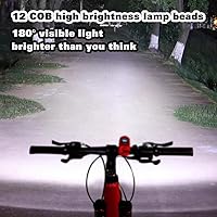 Vista 3 de Bocina de Bicicleta Eléctrica Luz de Bicicleta 2 en 1; Bocina de Bicicleta de 110 dB 5 Modos de Sonido con Batería Recargable Luz de Bicicleta